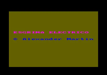 Esgrima Electrico (S) (1985) (Version Basic 1.1) screen shot title